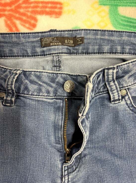 prAna Women's Kara Straight Leg Denim Jeans Blue Medium Wash Size 8/29 Regular - Picture 5 of 7
